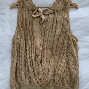 Free People lace with open back top